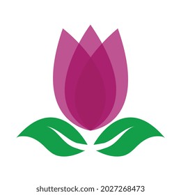 Flower abstract Logo design vector template.