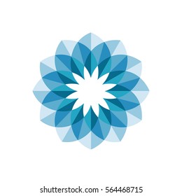 Flower abstract logo design. Vector.