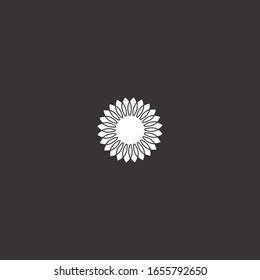 Flower Abstract logo Icon template design in Vector illustration .