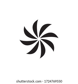 Flower abstract logo template icon. Vector illustration.