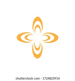 Flower abstract logo template icon. Vector illustration.