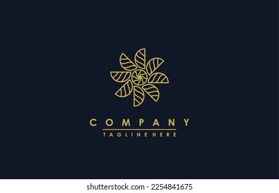 flower abstract logo . This logo is very simple and minimalist, suitable for company logos in beauty.