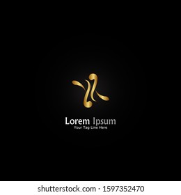 "Flower Abstract". Minimalist, simple,digital and modern logo design.