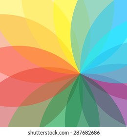 Flower abstract multicolored background. vector illustration