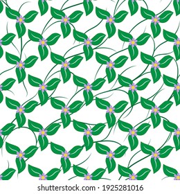Resumen de las flores en la hoja sin costuras. Diseño de fondo gráfico de moda. Textura moderna y elegante. Planilla floral colorida para impresiones, textiles, envoltura, papel pintado, sitio web. Ilustración vectorial.