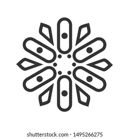 Flower Abstract Ornament Illustration Vector