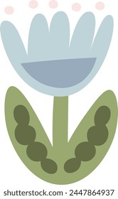 Abstrakte Vektorillustration der Blüte