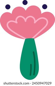 Ilustración vectorial de planta Abstractas de flores