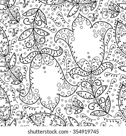 Flower abstract seamless pattern background.