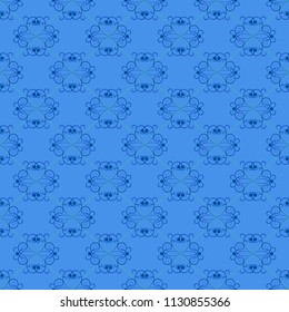 Flower abstract seamless pattern. Fashion graphic design. Modern stylish texture. Colorful template for prints, textiles, wrapping, wallpaper, card, business, etc. Vector illustration