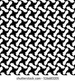 Flower abstract seamless pattern. Fashion graphic background design. Modern stylish abstract texture. Monochrome template for prints, textiles, wrapping, wallpaper, website etc. VECTOR illustration
