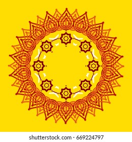 Flower abstract style structure, vector illustration design