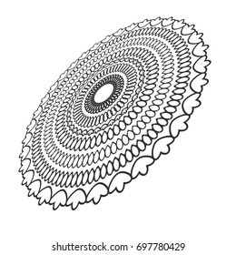 Flower abstract style structure, vector illustration design