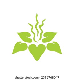 flower abstract vector design element.