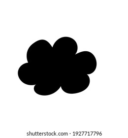 Flower Abstract Vector hand drawn plant. Botanical illustration. Black silhouette. Template design for sail, wedding save date, envelope, valentine, for party, holiday decor.