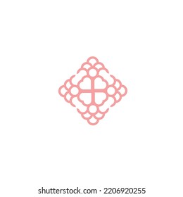 diseño del logotipo del vector abstracto de flores