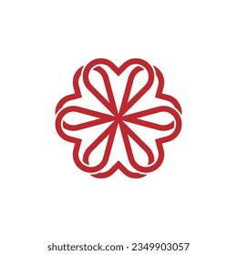 flower abstrak logo love modern