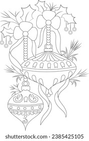 Flower adult and kids coloring page