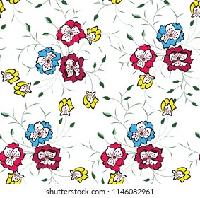flower allover pattern