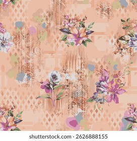 flower allover vacter deign with background 