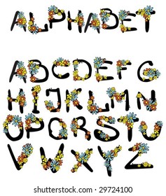 flower alphabet