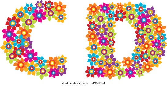 flower alphabet
