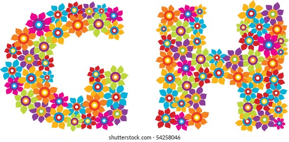 flower alphabet