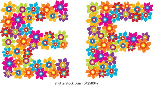 flower alphabet