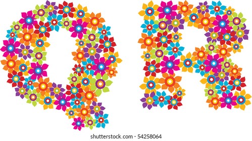 flower alphabet