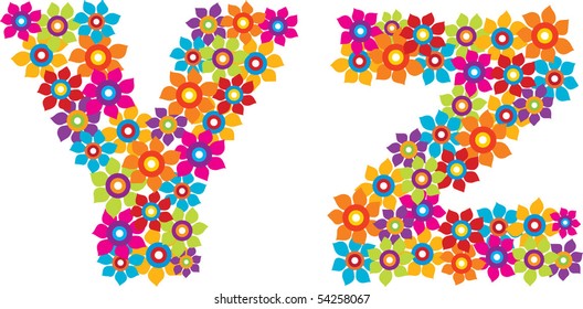 flower alphabet