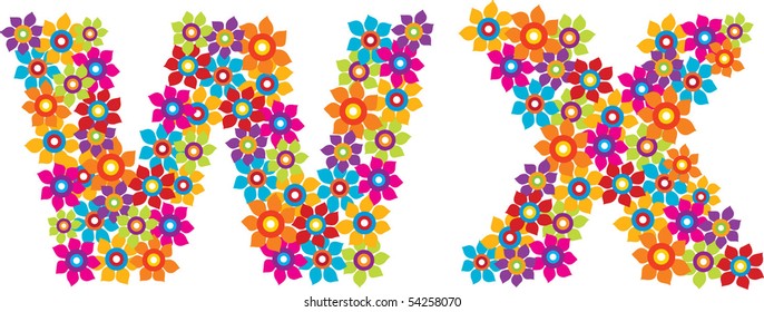 flower alphabet