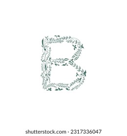 Flower Alphabet of the English language - letter -