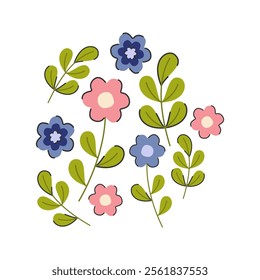 Flower Arrangement Icon Illustration with soft color palette in flat design style. Perfect for Spring season themed designs