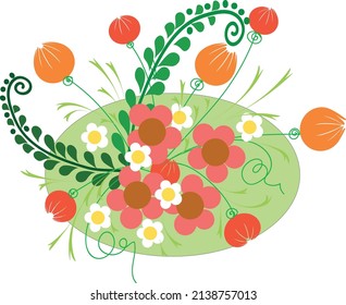 Flower arrangement. A vector file is useful for creating your designs.