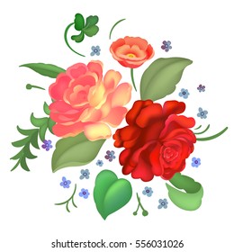Flower arrangement. Vector illustration
