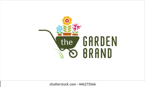 Flower arrangement vector logo template. Emblem for floral shop or studio,