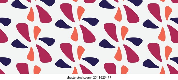 Flower art background vector. Wallpaper design with floral paint leaves and flowers nature design for cover, wall art, invitation, fabric, poster, canvas print. Blooming midsummer seamless pattern