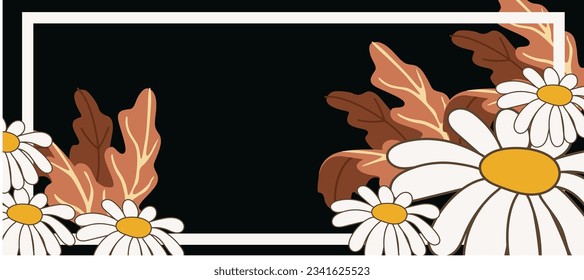 Flower art background vector. Wallpaper design with floral paint leaves and flowers nature design for cover, wall art, invitation, fabric, poster, canvas print. Blooming midsummer seamless pattern