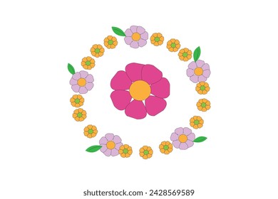 flower art design social media post.