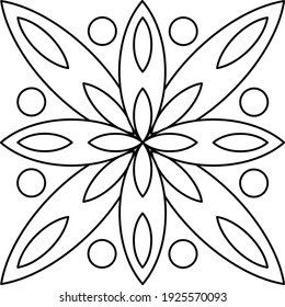 arte floral para libro de dibujo
