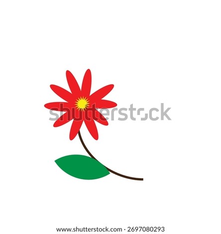 a flower art icon for illustration