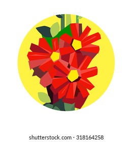 flower art illustration bloom beauty green