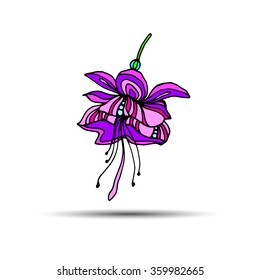 flower art illustration pattern bloom beauty green