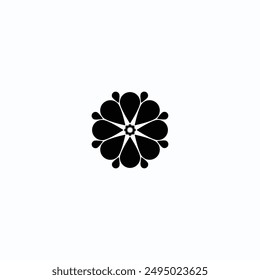 Flower art logo, drawing, shape, sign, pattern, mandala, floral, leaf vector template fully editable