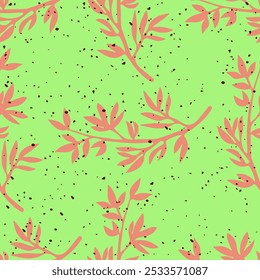 flor, otoño, floral, patrón, fondo, sin costuras, diseño, Vector, motivo, adorno, flor, hoja, belleza, textil, vintage, lindo, prado, arte, Fondo de pantalla, naturaleza, impresión, ilustración, abstracto