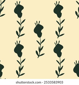 flor, otoño, floral, patrón, fondo, sin costuras, diseño, Vector, motivo, adorno, flor, hoja, belleza, textil, vintage, lindo, prado, arte, Fondo de pantalla, naturaleza, impresión, ilustración, abstracto