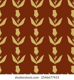 flor, otoño, floral, patrón, fondo, sin costuras, diseño, Vector, motivo, adorno, flor, hoja, belleza, textil, vintage, lindo, prado, arte, Fondo de pantalla, naturaleza, impresión