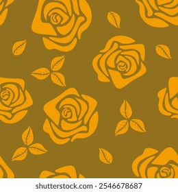 flor, otoño, floral, patrón, fondo, sin costuras, diseño, Vector, motivo, adorno, flor, hoja, belleza, textil, vintage, lindo, prado, arte, Fondo de pantalla, naturaleza, impresión