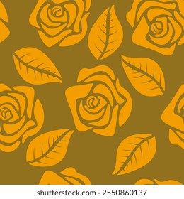 flor, otoño, floral, patrón, fondo, sin costuras, diseño, Vector, motivo, adorno, flor, hoja, belleza, textil, vintage, lindo, prado, arte, Fondo de pantalla, naturaleza, impresión, ilustración, abstracto