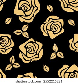 flor, otoño, floral, patrón, fondo, sin costuras, diseño, Vector, motivo, adorno, flor, hoja, belleza, textil, vintage, lindo, prado, arte, Fondo de pantalla, naturaleza, impresión, ilustración, abstracto